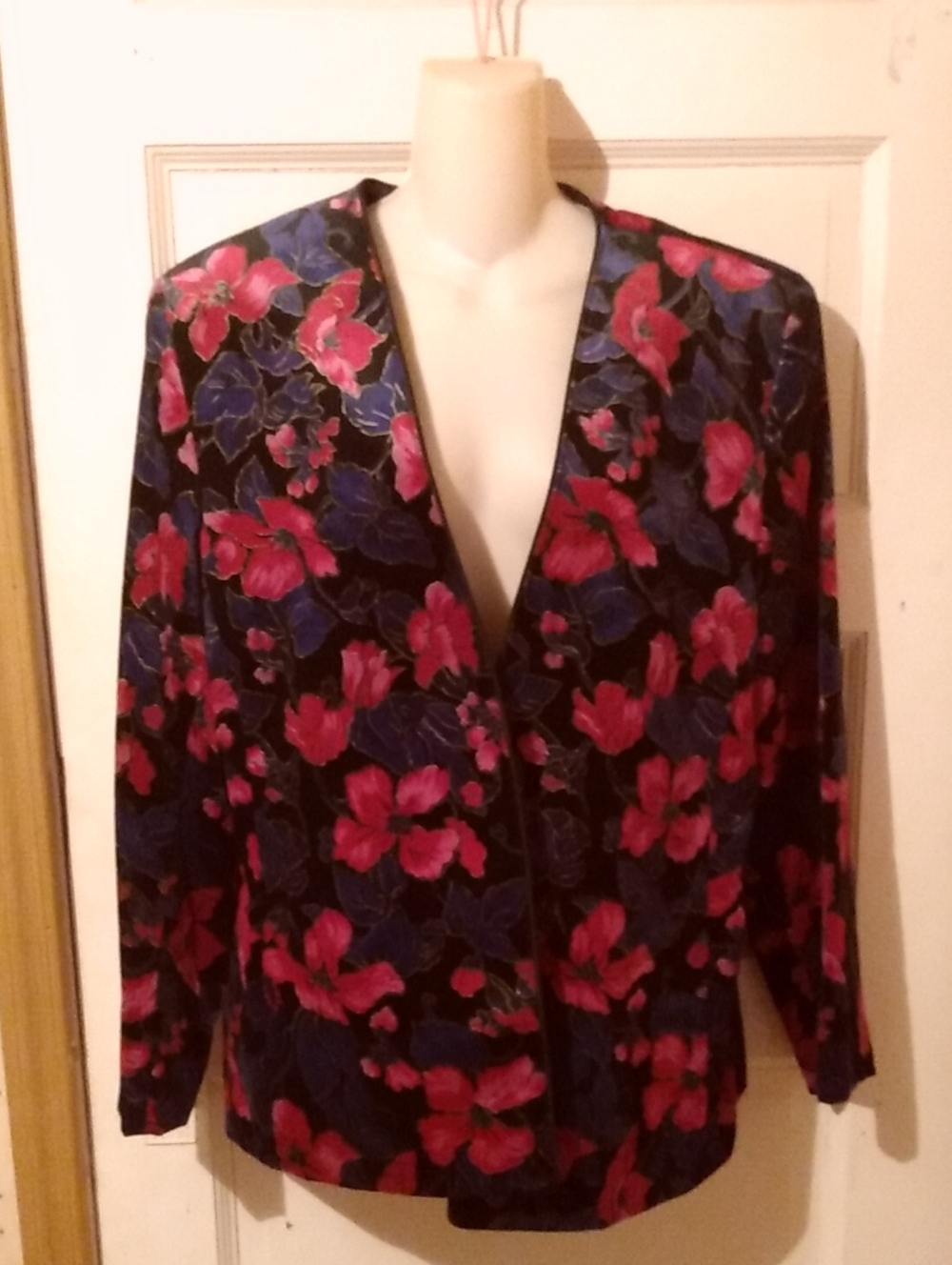 Vtg Velvet Dark Academia Blazer